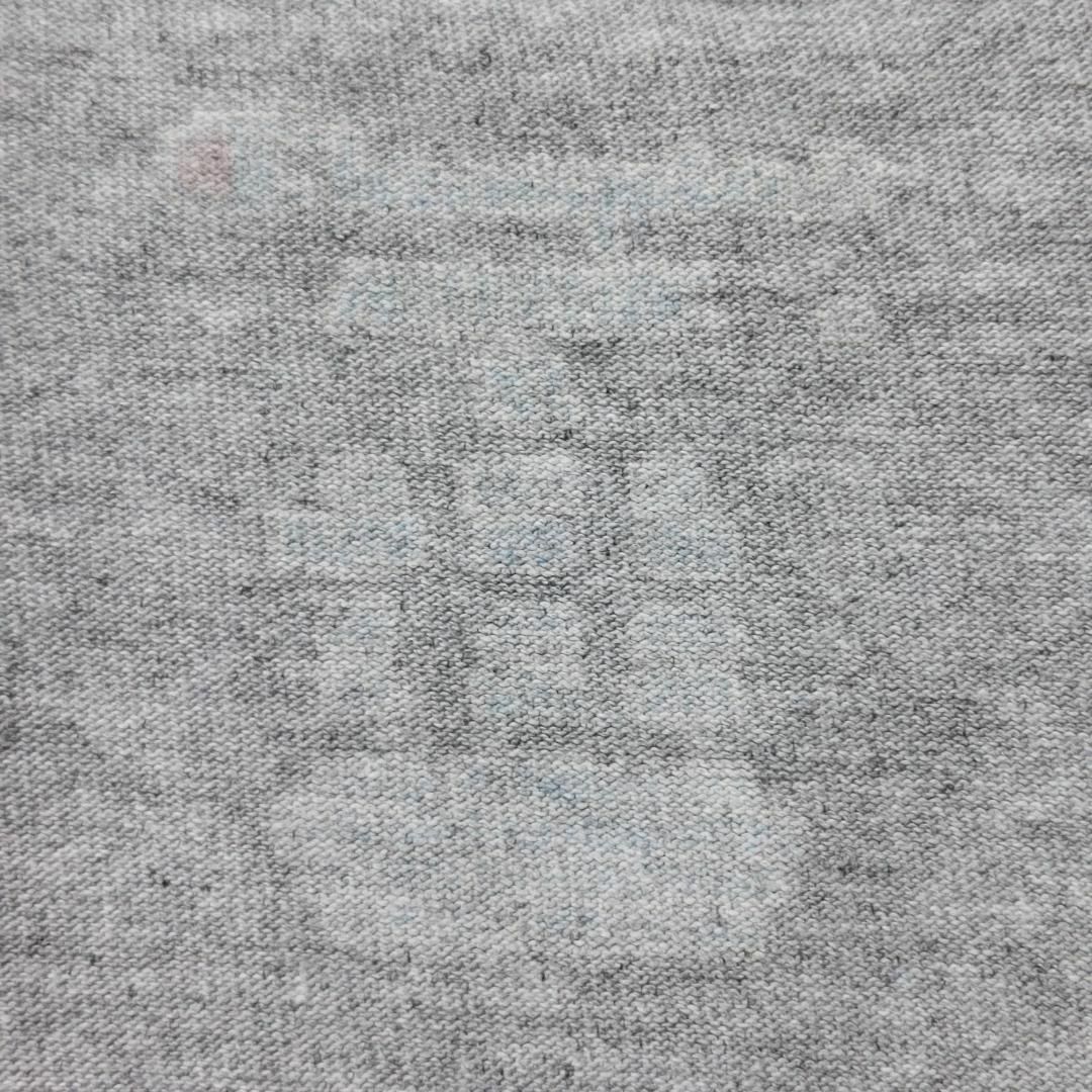 Champion(チャンピオン)のチャンピオン ロゴ刺繍プリントTシャツ ワンポイント 目あり XL グレー 黒 メンズのトップス(Tシャツ/カットソー(半袖/袖なし))の商品写真