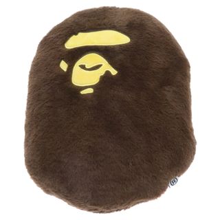 A BATHING APE アベイシングエイプ BIG APE HEAD CUSHION エイプクッション ブラウン