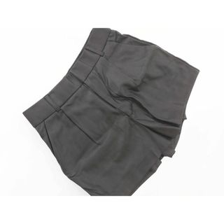 ザラ(ZARA)のZARA ザラ フェイクレザー ショート パンツ sizeXS/黒 ◇■ レディース(ショートパンツ)