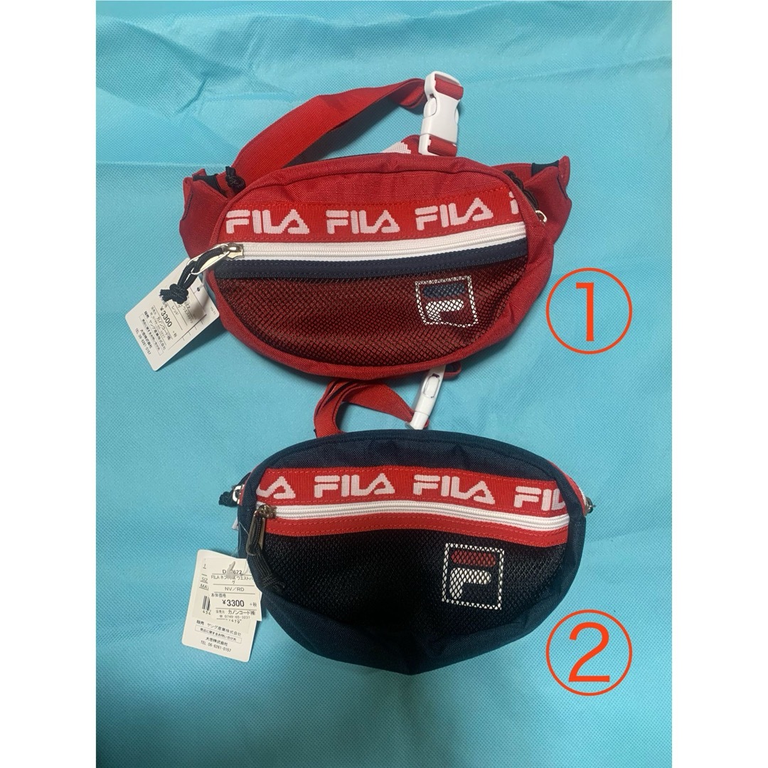 FILA(フィラ)のFILA ウエストポーチ　各１つ レディースのバッグ(ボディバッグ/ウエストポーチ)の商品写真