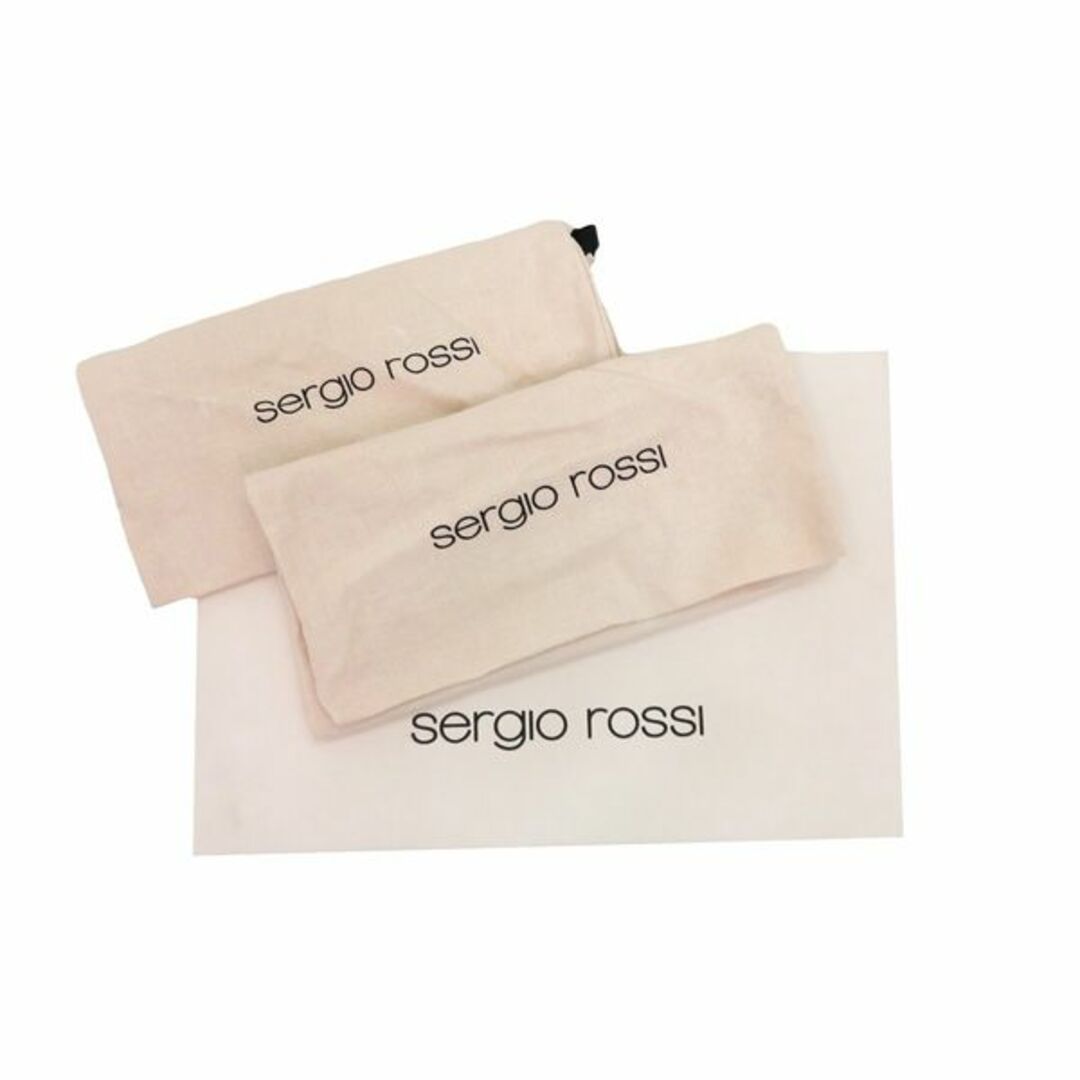 Sergio Rossi(セルジオロッシ)の美品 セルジオ ロッシ A83900 ビジュー スタッズ クロスストラップ プラットフォーム サンダル シューズ 箱付き 46013 レディースの靴/シューズ(サンダル)の商品写真
