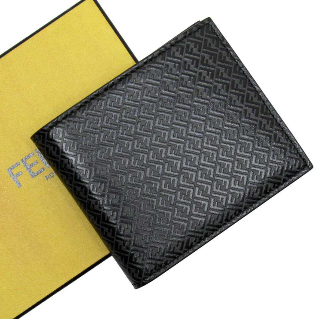 FENDI(フェンディ)のフェンディ FENDI 札入れ レザー ブラック メンズ 7MO169-AGLP 送料無料【中古】 t19196j メンズのファッション小物(長財布)の商品写真