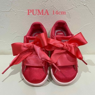 ナイキ(NIKE)の新品【PUMA】プーマ　ベビー　ピンクリボン　スニーカー　14cm(スニーカー)