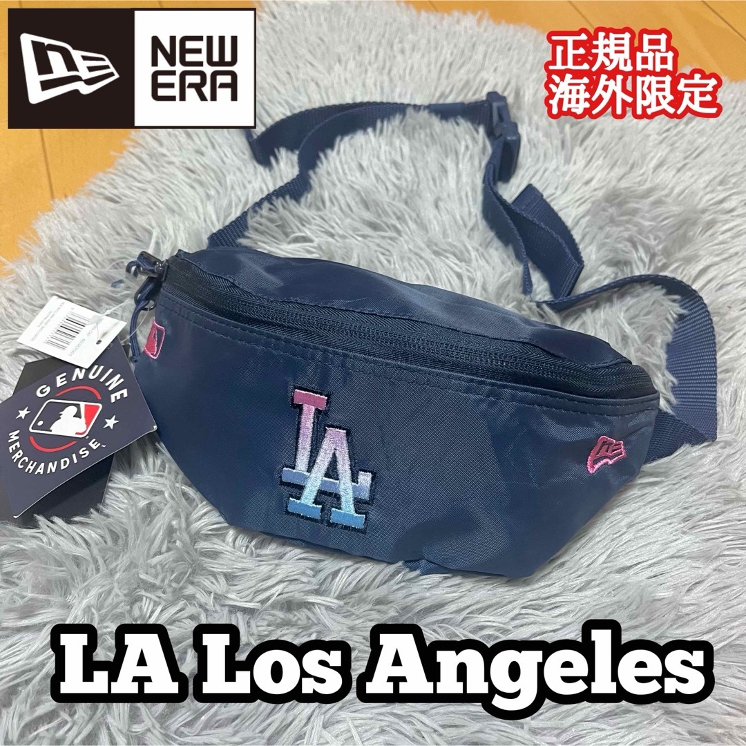 NEW ERA(ニューエラー)のニューエラ LA ドジャース ボディバッグ ウエストバッグ カバン ポーチ メンズのバッグ(ボディーバッグ)の商品写真