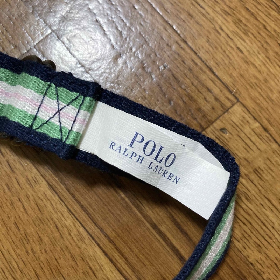 POLO RALPH LAUREN(ポロラルフローレン)のラルフローレン　ベルト　ネイビー　グリーン キッズ/ベビー/マタニティのこども用ファッション小物(ベルト)の商品写真