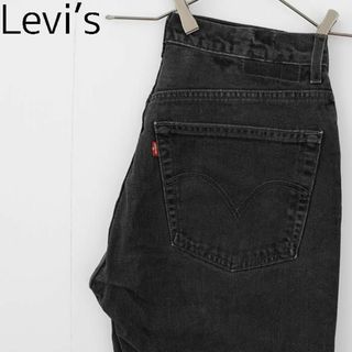 リーバイス(Levi's)のリーバイス Ｗ34相当 Levis ブラックデニム 黒 ボトム パンツ バギー(デニム/ジーンズ)