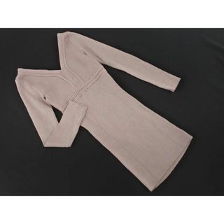 リップサービス(LIP SERVICE)のリップサービス ツイスト ニット ワンピース sizeS/グレー ◇■ レディース(ロングワンピース/マキシワンピース)