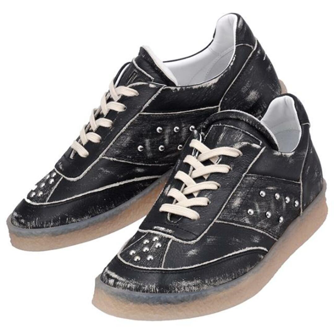 MM6(エムエムシックス)のMM6 Maison Margiela Sneakers エムエムシックス メゾンマルジェラ Leather low-top sneakers S66WS0086 P2232 T8013 NKN ブラック 39 メンズの靴/シューズ(スニーカー)の商品写真