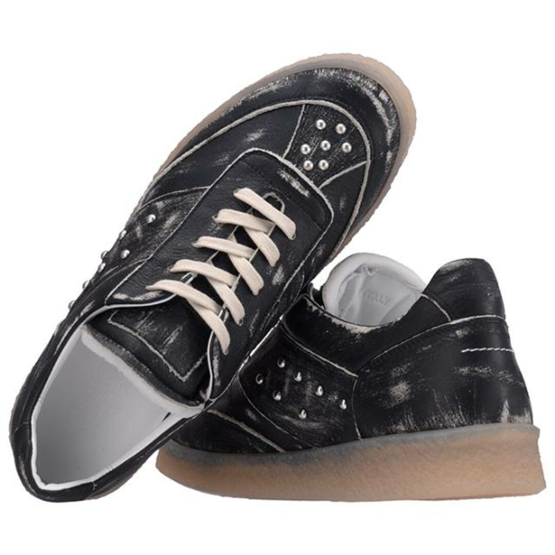 MM6(エムエムシックス)のMM6 Maison Margiela Sneakers エムエムシックス メゾンマルジェラ Leather low-top sneakers S66WS0086 P2232 T8013 NKN ブラック 39 メンズの靴/シューズ(スニーカー)の商品写真