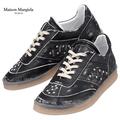 MM6 Maison Margiela Sneakers エムエムシックス メゾンマルジェラ Leather low-top sneakers S66WS0086 P2232 T8013 NKN ブラック 39