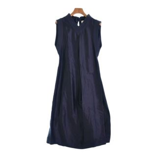 ジルサンダー(Jil Sander)のJIL SANDER ジルサンダー ワンピース 32(XXXS位) 紺 【古着】【中古】(ひざ丈ワンピース)