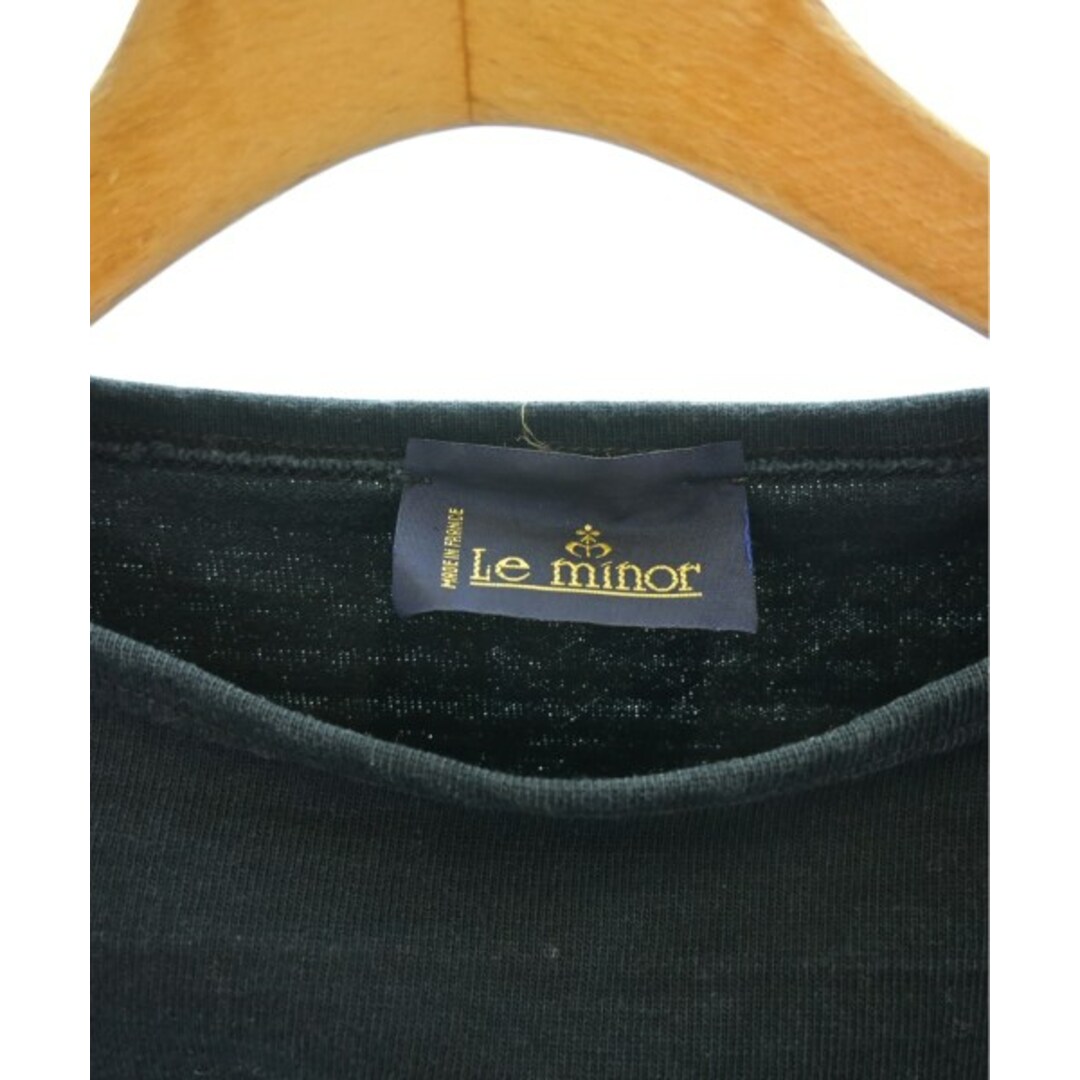 Le Minor(ルミノア)のLe minor ルミノア Tシャツ・カットソー -(M位) 紺 【古着】【中古】 レディースのトップス(カットソー(半袖/袖なし))の商品写真