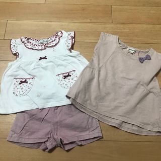 クミキョク(kumikyoku（組曲）)のクミキョク　プティマイン　トップス　ショートパンツ(Tシャツ/カットソー)