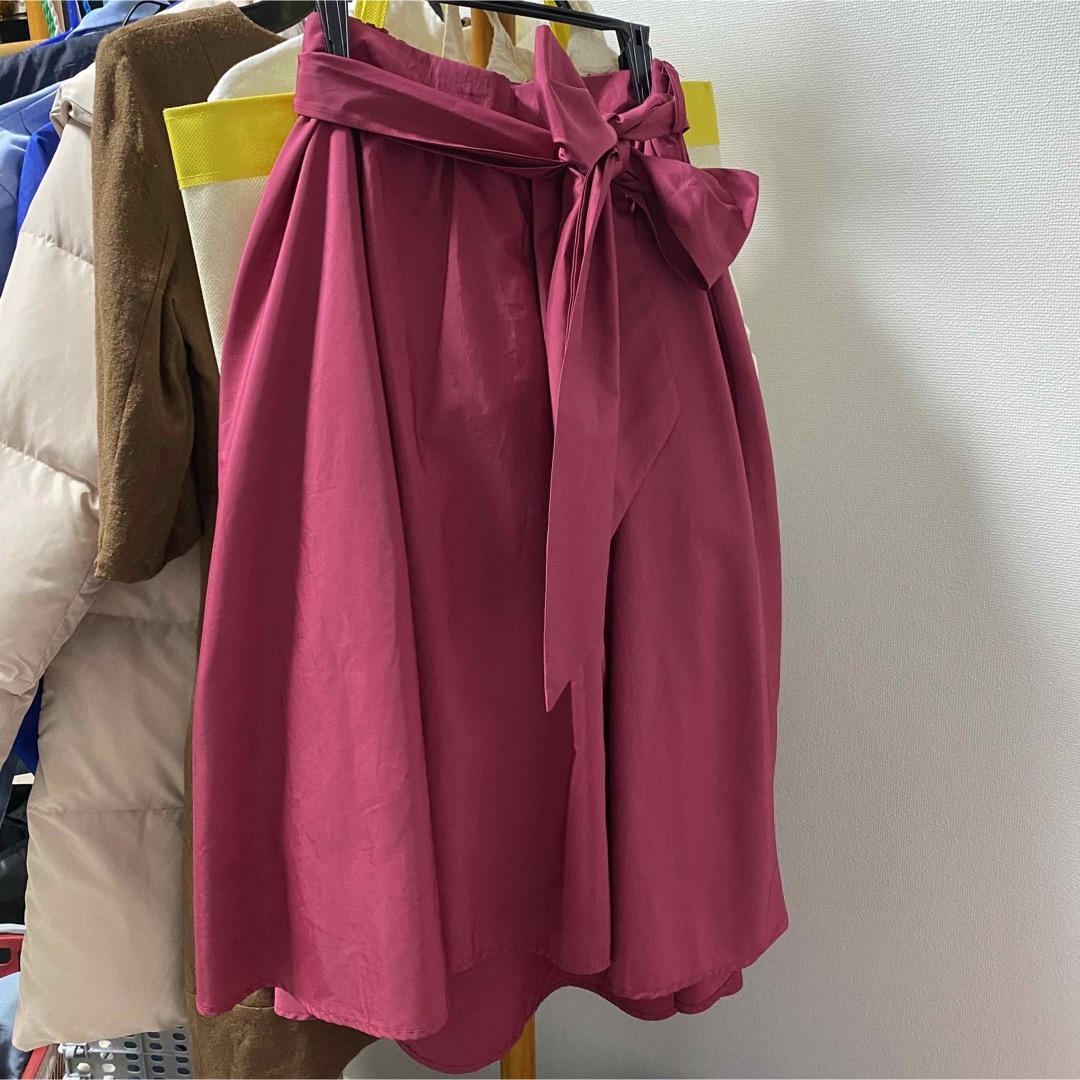 トッコクローゼット　ピンク　スカート レディースのスカート(ひざ丈スカート)の商品写真