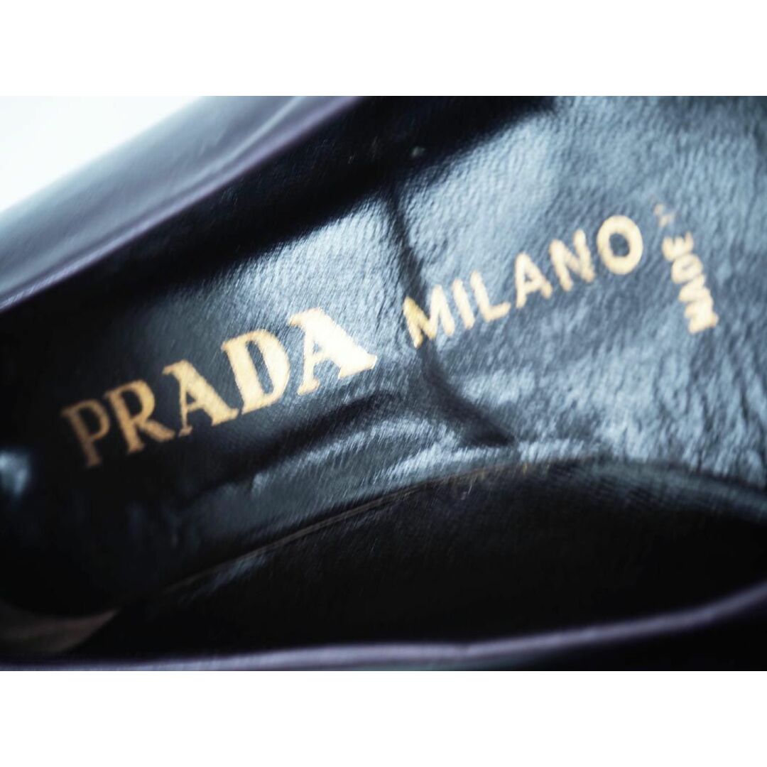 PRADA(プラダ)のPRADA プラダ ヴィンテージ 本革 レザー ローヒール パンプス size35（22.0cm）/紫 ■■ レディース レディースの靴/シューズ(ハイヒール/パンプス)の商品写真