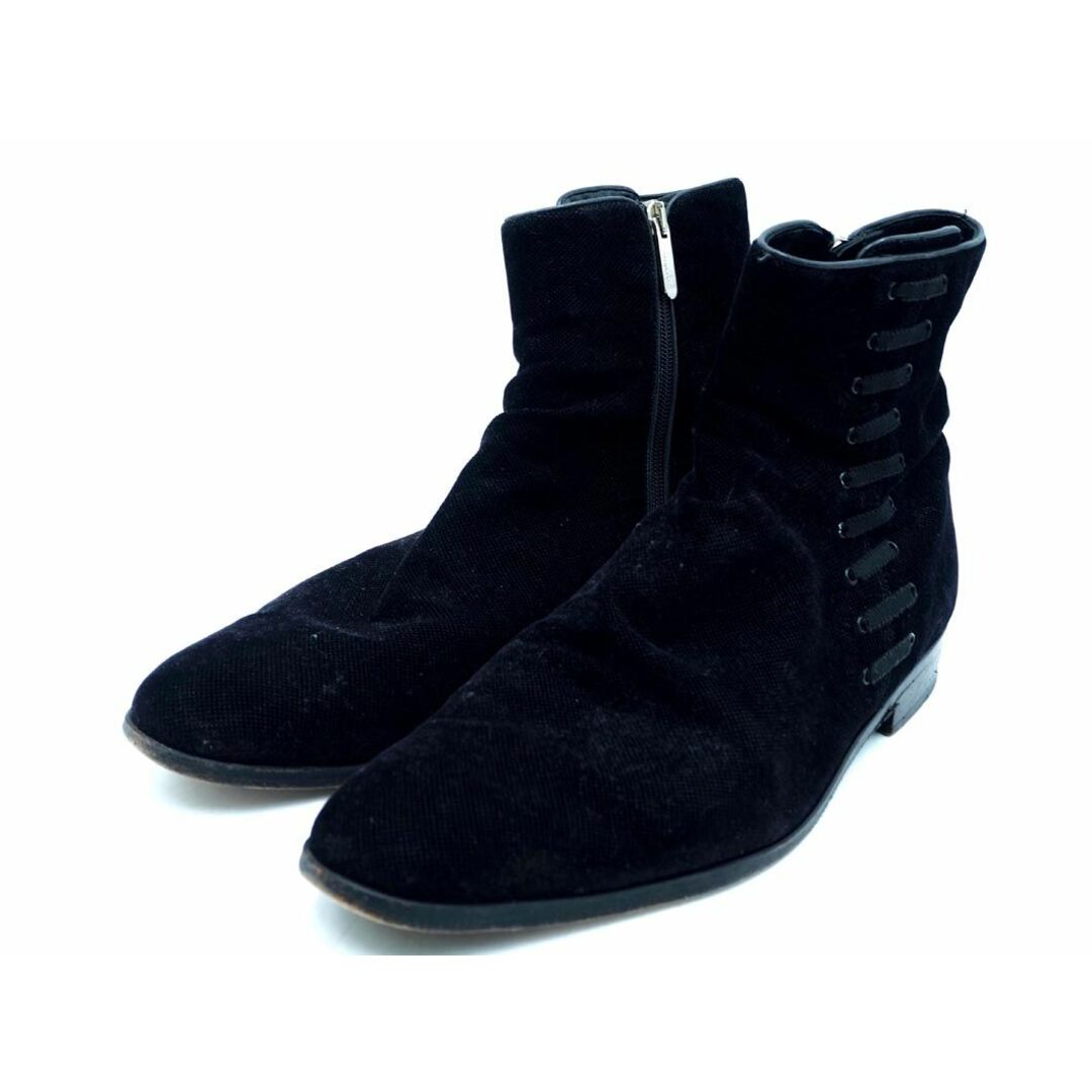 Sergio Rossi セルジオロッシ ショート ブーツ size8（26.5cm位）/黒 ◇■◎メンズ