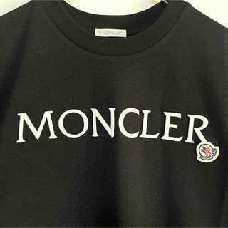 MONCLER - MONCLER モンクレール ロゴ 半袖 Tシャツ S ブラック