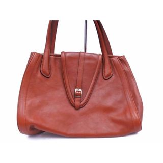 マックスマーラ(Max Mara)のMax Mara マックスマーラ レザー ハンド バッグ 茶 ■■ レディース(ハンドバッグ)