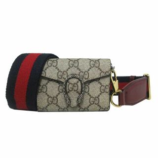 グッチ(Gucci)の【新品】グッチ バッグ ハンドバッグ 696804 (ベージュ系) GUCCI ディオニュソス タイガー ヘッドモチーフ PVC GGスプリーム ミニミニバッグ 2WAY 斜め掛け ブティックライン レディース(ショルダーバッグ)