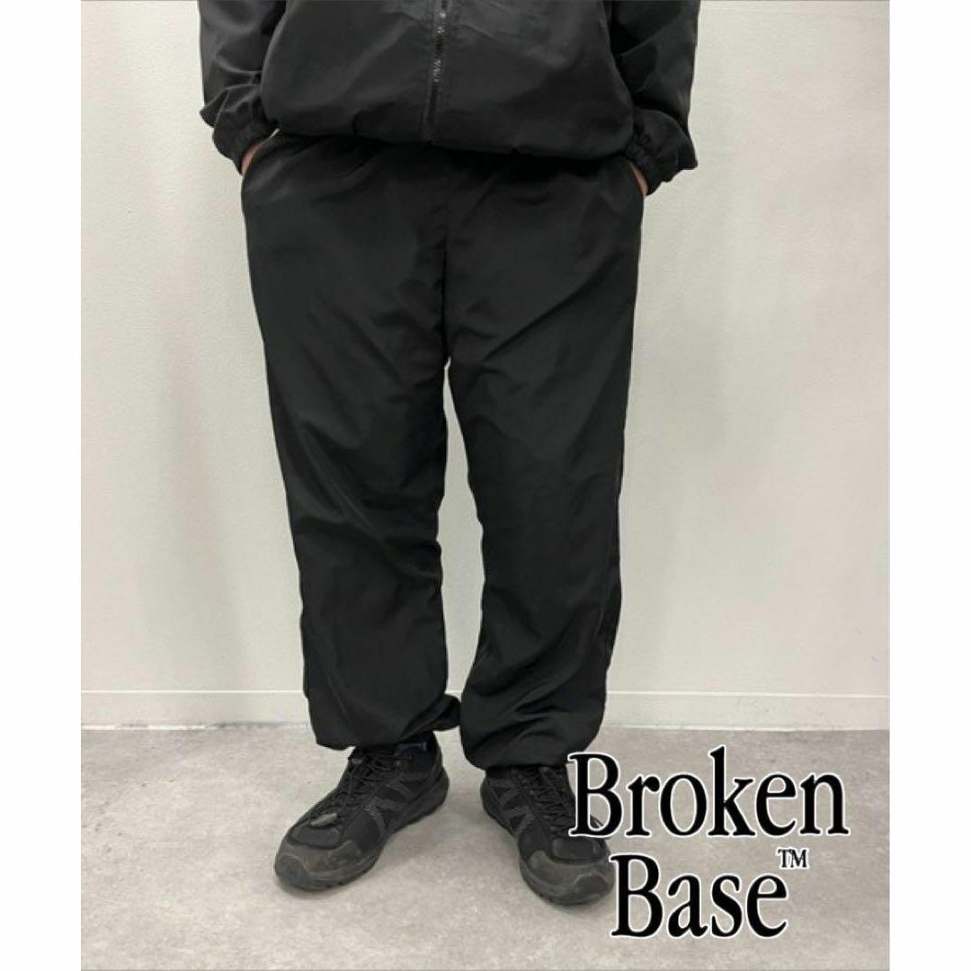 BROKEN BASE ナイロンリブパンツ メンズのパンツ(その他)の商品写真