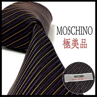 モスキーノ(MOSCHINO)の極美品✨ モスキーノ  ネクタイ  ストライプ  お洒落✨(ネクタイ)