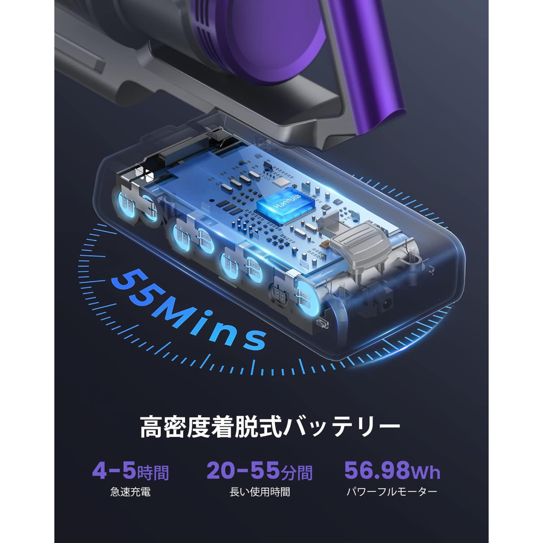 コードレス掃除機 38000pa 掃除機 スマホ/家電/カメラの生活家電(掃除機)の商品写真