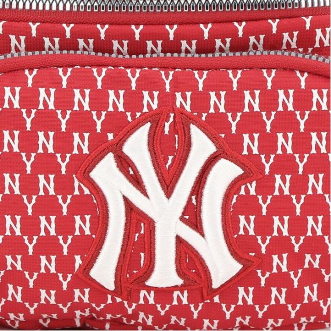 MLB(メジャーリーグベースボール)の【韓国ファッション】MLB Korea エムエルビーコリア NY YANKEES MONOGRAM HIPSACK 32BGC9011 50L / 50I /  50B / 50N / 50R カバン 鞄 ヒップサック ボディバッグ 5.レッド レディースのバッグ(ショルダーバッグ)の商品写真