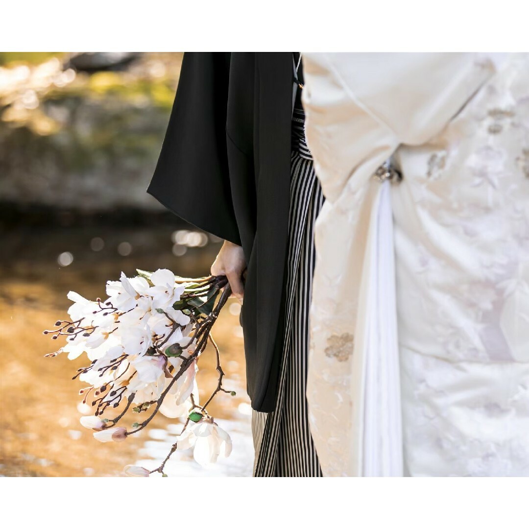 マグノリア　造花ブーケ　前撮り　後撮り　結婚式 ハンドメイドのウェディング(ブーケ)の商品写真