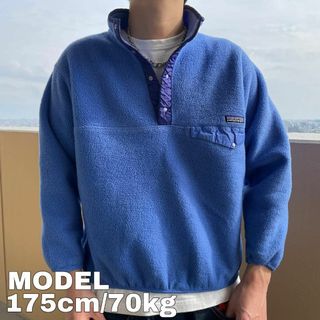 パタゴニア(patagonia)のpatagonia パタゴニア スナップT フリース L ブルー 青 トップス(スウェット)