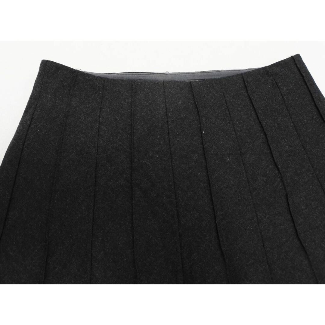 kumikyoku（組曲）(クミキョク)のKUMIKYOKU 組曲 ウール混 プリーツギャザー Aライン 台形 スカート size1/グレー ◇■ レディース レディースのスカート(ロングスカート)の商品写真