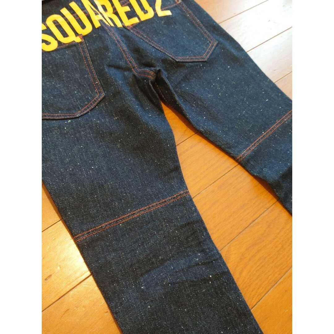 DSQUARED2(ディースクエアード)のDSQUARED2 ディースクエアード　バックプリント デニム キッズ/ベビー/マタニティのキッズ服男の子用(90cm~)(パンツ/スパッツ)の商品写真