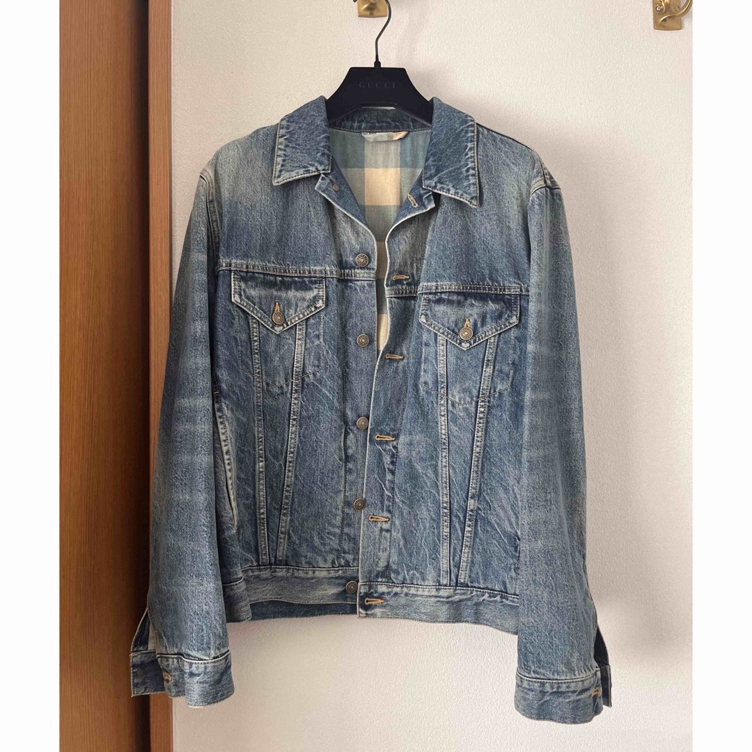 美品】GUCCI デニムジャケット - ジャケット・アウター 美品】GUCCI デニムジャケット - ジャケット・アウター