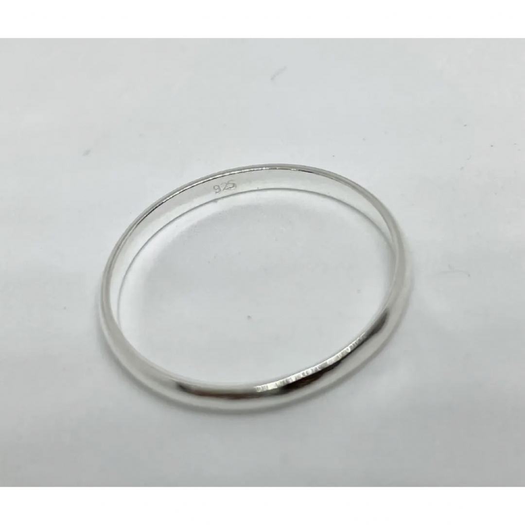 スターリングシルバー925リング　甲丸2ミリ　シンプル　純銀指輪　12号mでよう メンズのアクセサリー(リング(指輪))の商品写真