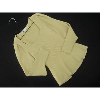 ザラ(ZARA)のZARA ザラ スクエアネック ニット セーター sizeS/ベージュ ◇■ レディース(ニット/セーター)