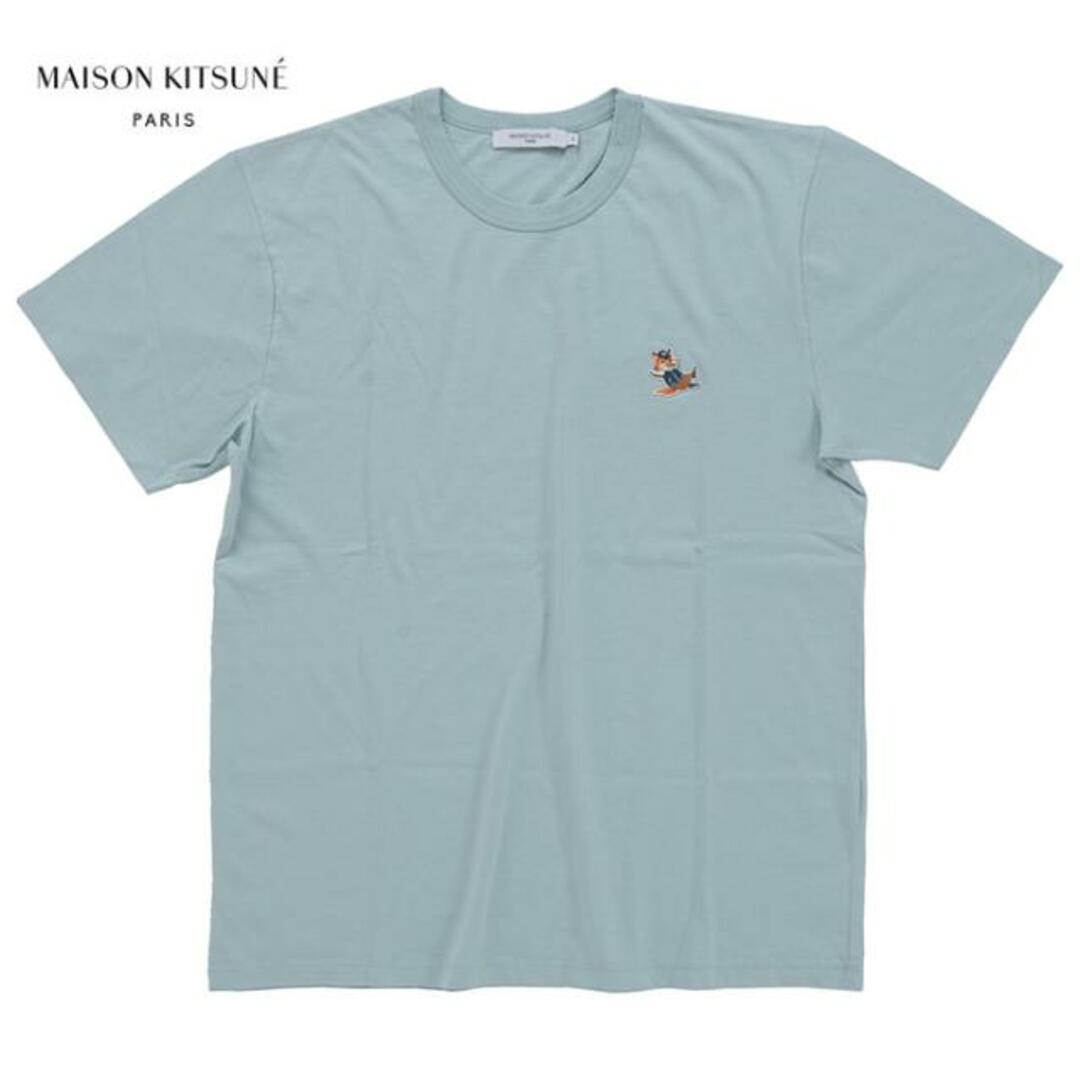 MAISON KITSUNE'(メゾンキツネ)の【メール便】MAISON KITSUNE メゾンキツネ DRESSED FOX PATCH CLASSIC T-SHIRT KW00107KJ 0008 ドレスド フォックス パッチ クラシック Tシャツ 半袖 レディース mnk0042 ブルーヘイズ XS メンズのトップス(Tシャツ/カットソー(半袖/袖なし))の商品写真