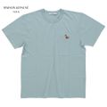 【メール便】MAISON KITSUNE メゾンキツネ DRESSED FOX PATCH CLASSIC T-SHIRT KW00107KJ 0008 ドレスド フォックス パッチ クラシック Tシャツ 半袖 レディース mnk0042 ブルーヘイズ XS