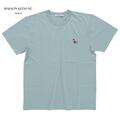 【メール便】MAISON KITSUNE メゾンキツネ DRESSED FOX PATCH CLASSIC T-SHIRT KW00107KJ 0008 ドレスド フォックス パッチ クラシック Tシャツ 半袖 レディース mnk0042 ブルーヘイズ S