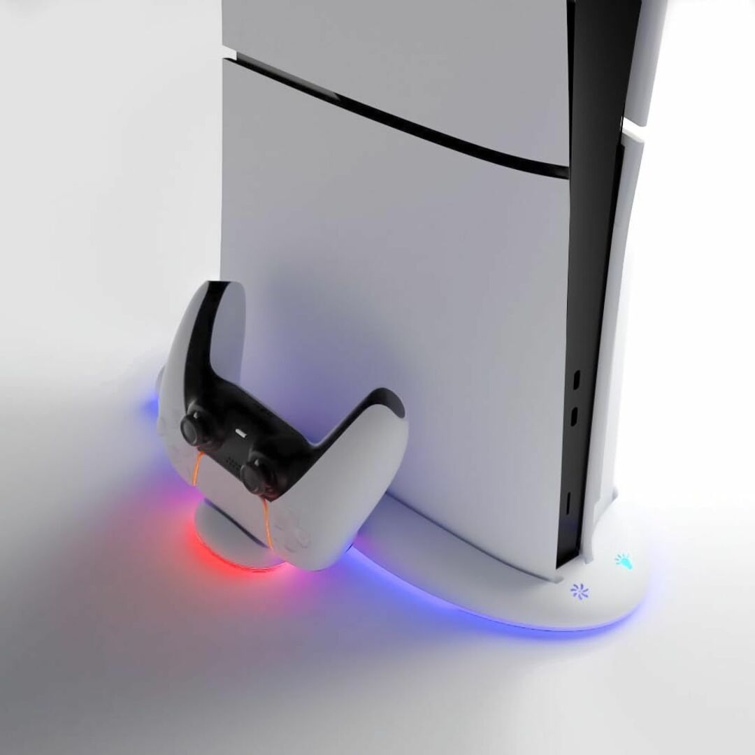 【新型 PS5 Slim 対応】PS5 Silm用 スタンド 縦置き RGB コ エンタメ/ホビーのゲームソフト/ゲーム機本体(その他)の商品写真