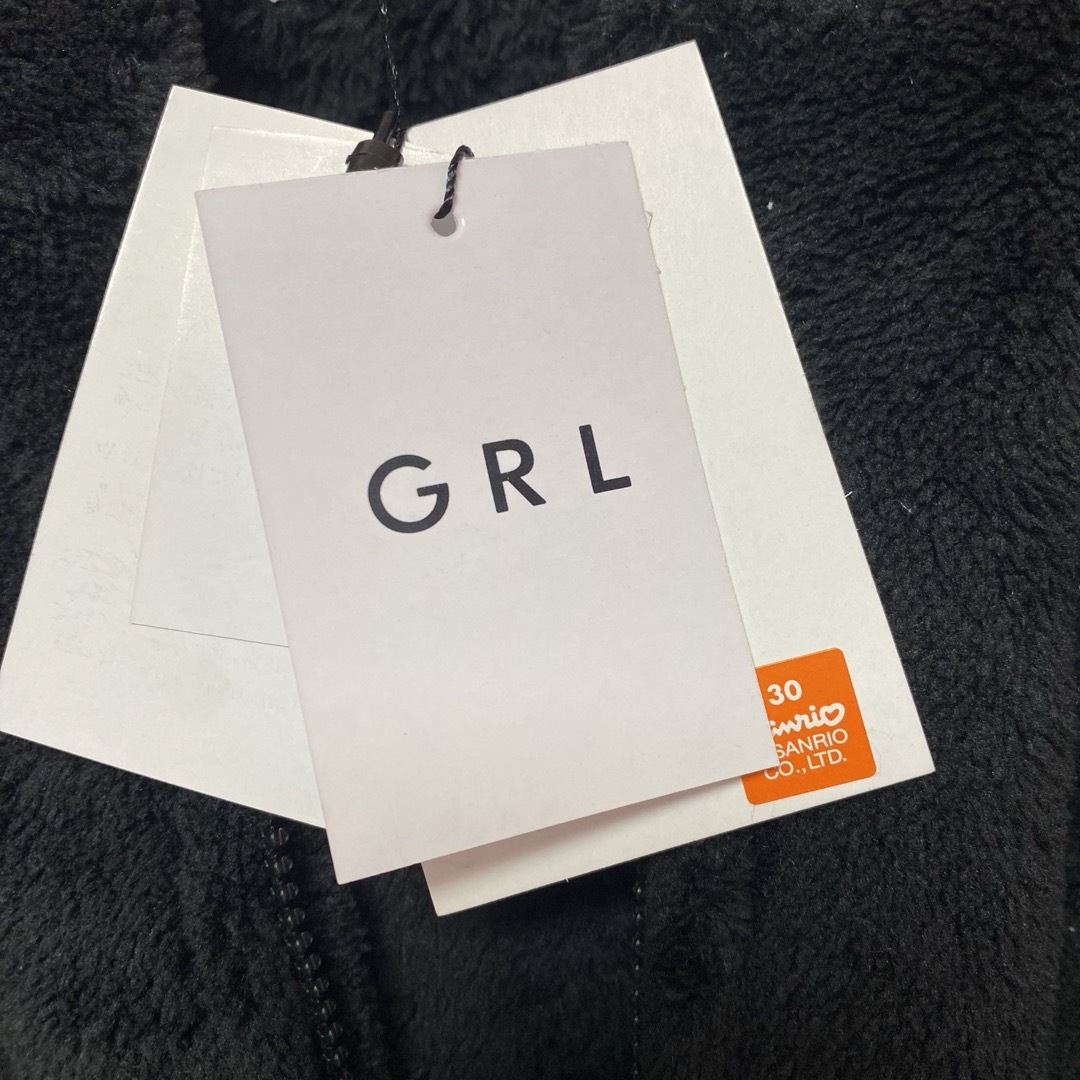 GRL(グレイル)のGRL サンリオ なりきり パーカー セットアップ ぴえん クロミ レア顔 M レディースのルームウェア/パジャマ(ルームウェア)の商品写真