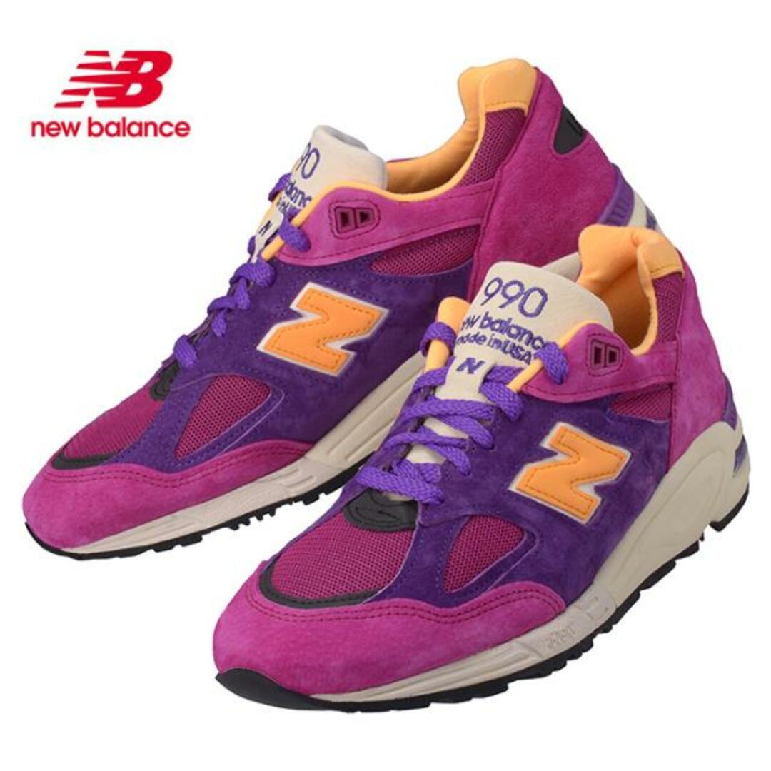 New Balance(ニューバランス)のNew Balance ニューバランス M990 PY2 Dワイズ メンズ スニーカー  パープル 紫  パープル メンズの靴/シューズ(スニーカー)の商品写真