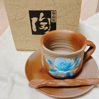 備前焼　コーヒーカップ(陶芸)