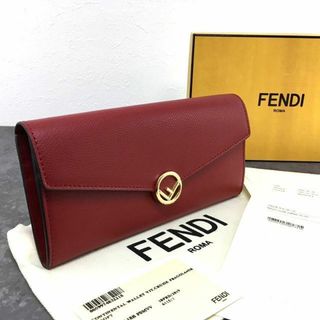 フェンディ(FENDI)の未使用品 FENDI 長財布 8M0251 レッド エフイズ 137(財布)