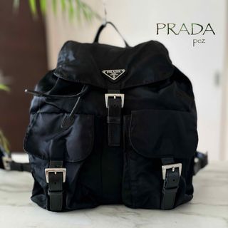 PRADA - プラダ ナイロン レザー シニョープリント リュックサック