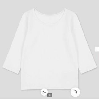 ユニクロ(UNIQLO)の☆ユニクロ　BABY　ウォームコットンストレッチT 子供長袖肌着　90白　3枚☆(下着)