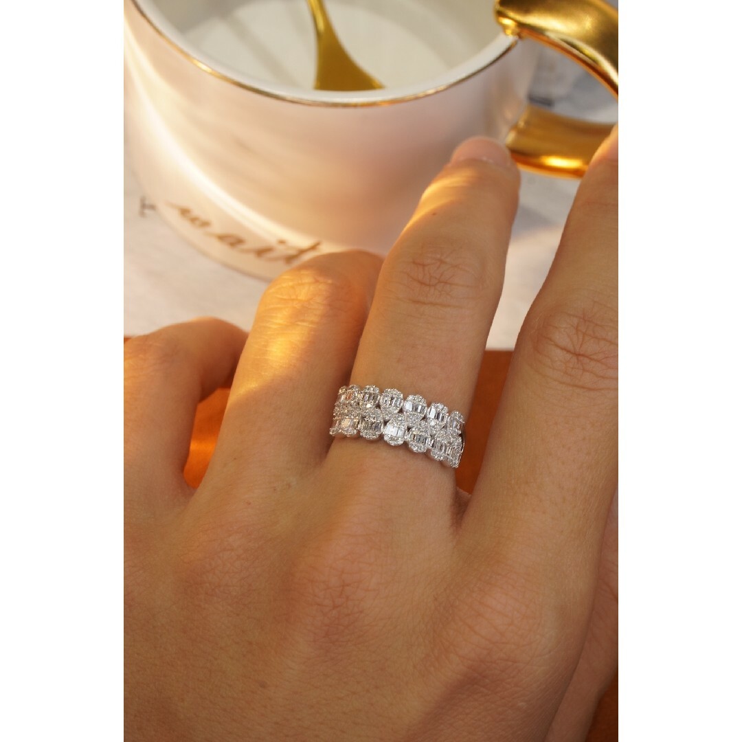 天然ダイヤモンドリング0.64ct　k18 レディースのアクセサリー(リング(指輪))の商品写真
