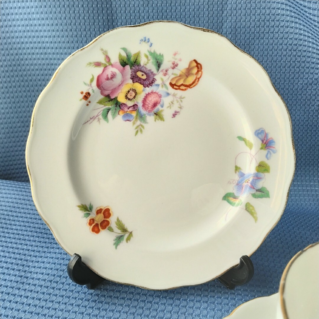 WEDGWOOD(ウェッジウッド)の英国製コールポート coalport junetime ティートリオ インテリア/住まい/日用品のキッチン/食器(食器)の商品写真