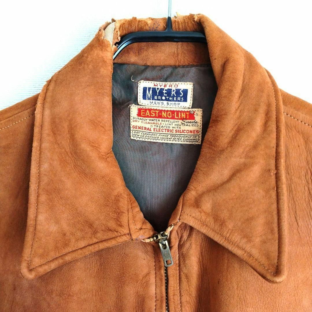 50s MYERS スエード レザージャケット ビンテージ古着 vintage メンズのジャケット/アウター(レザージャケット)の商品写真
