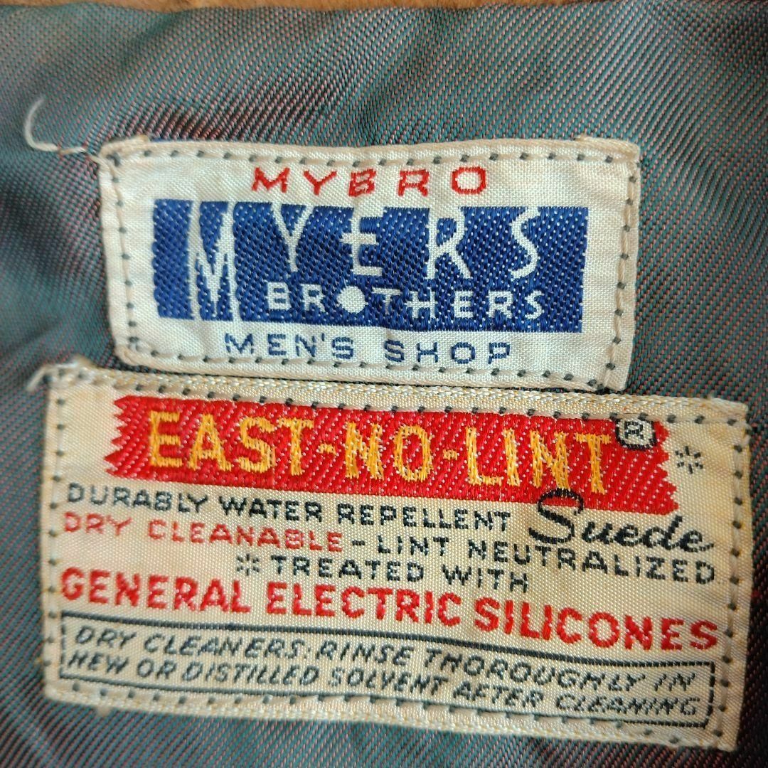 50s MYERS スエード レザージャケット ビンテージ古着 vintage メンズのジャケット/アウター(レザージャケット)の商品写真