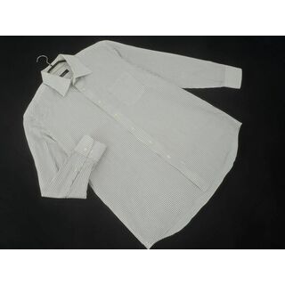 ダーバン(D’URBAN)のD'URBAN ダーバン ストライプ ドレス シャツ size43-86/白ｘ茶 ◇■ メンズ(シャツ)