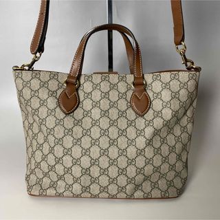 Gucci - GUCCI グッチ ショルダーバッグ GGスプリーム ゴールド Gucci - GUCCI グッチ ショルダーバッグ GGスプリーム ゴールド